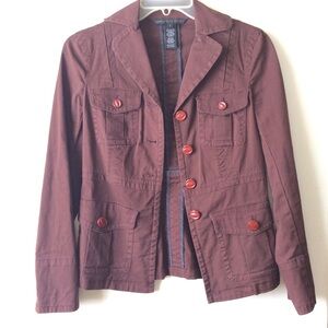 MARC by MARC JACOBS maroon Jacket 2 blazer cotton y2k